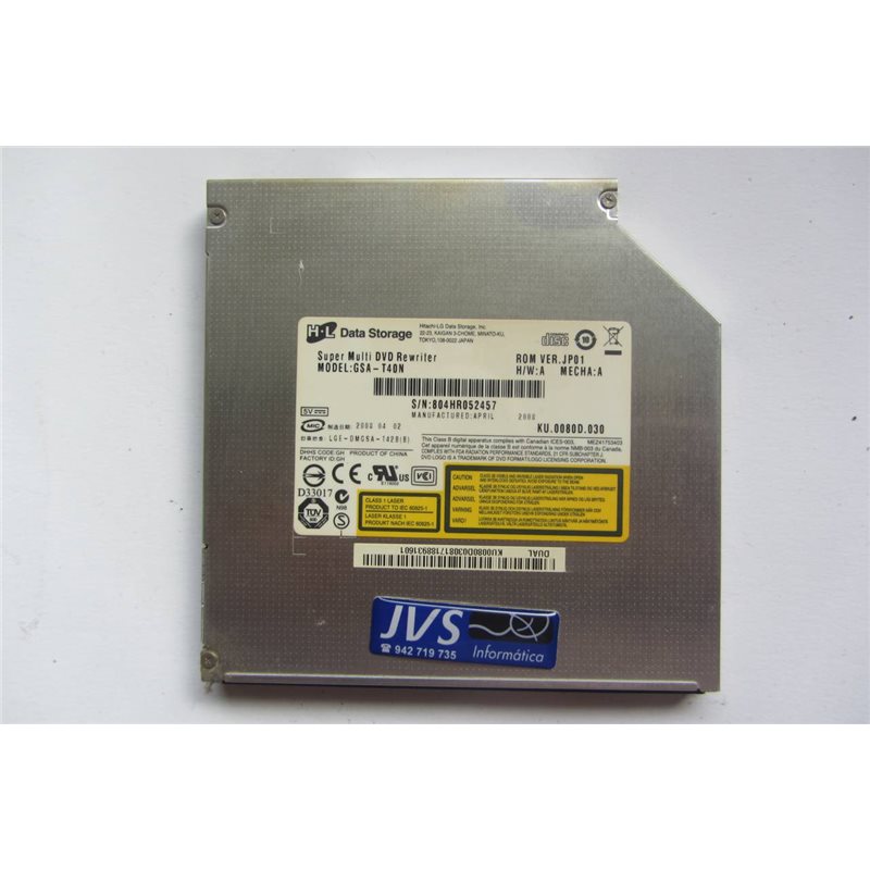 GSA-T40N LEITOR GRAVADOR SUPER MULTI DVD REWRITER ACER ASPIRE 5720Z [001-GRA008]