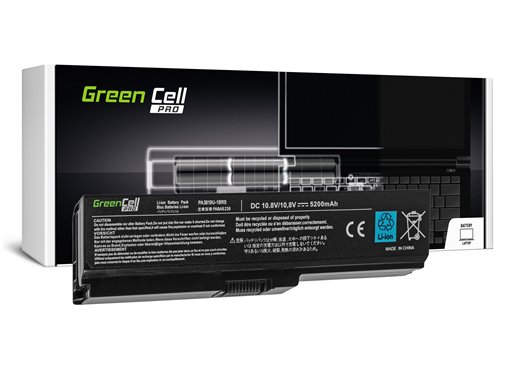 Green Cell PRO Battery for Toshiba Satellite C650 C650D C660 C660D L650D L655 L750 PA3817U-1BRS / 11,1V 5200mAh