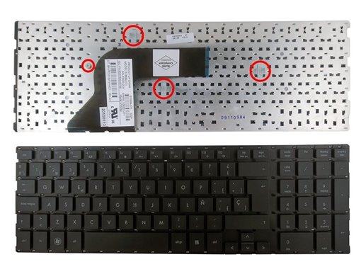 TECLADO PARA PORTÁTIL HP PROBOOK 4700 4510S 4710S 4750S 516884-071 V101826AK1 6037B0037526