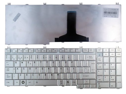 TECLADO PLATEADO PARA PORTÁTIL TOSHIBA SATELLITE A500 A505 A505D