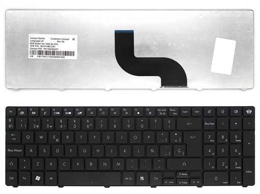 Tastatur PACKARD BELL EASYNOTE TK85 TK11 TM85 TM86 TM87 TM89 TM81 TE11BZ V104730DK2