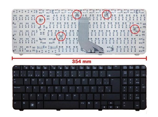 Tastatur für HP COMPAQ PRESARIO CQ61 G61 V108346ES1 AE0P6P00310