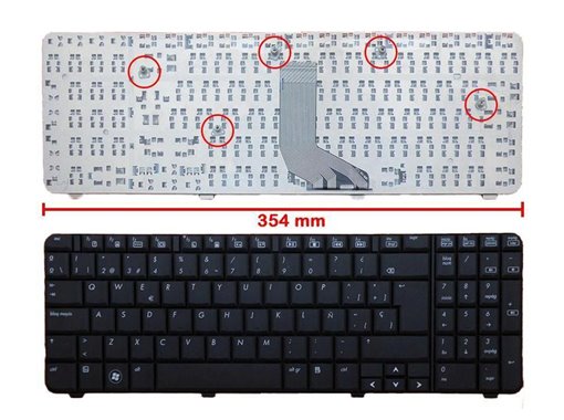 TECLADO PARA HP COMPAQ PRESARIO CQ61 G61 V108346ES1 AE0P6P00310 