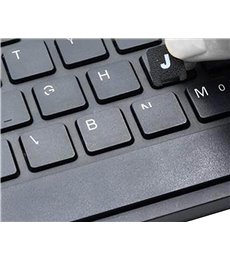 PEGATINA PARA TECLADO CASTELLANO BLANCO CON LETRAS NEGRAS