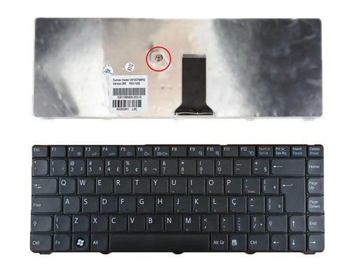 TECLADO PARA PORTÁTIL SONY VAIO V072078AK2, VGN-NR, VGN-NS, PCG-7154M