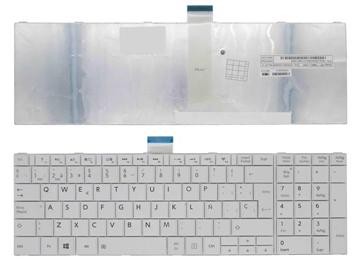 TECLADO PARA PORTÁTIL TOSHIBA SATELLITE L950 L950D L955 L955D BLANCO