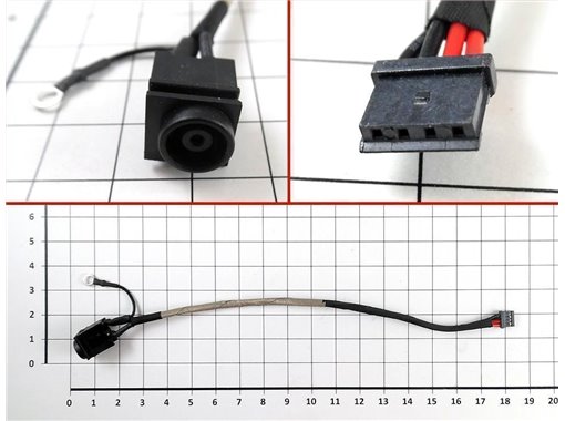 CONECTOR DC JACK PARA PORTÁTIL SONY VPC-CB V060 VPC-EA2X5E VPC-EA2S1E VPCEA1S1E VPC-CW 073-0101-7324_A CON CABLE