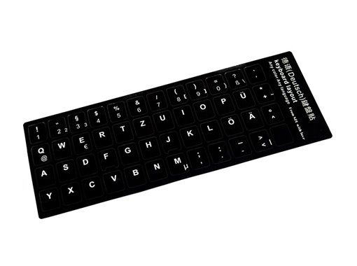 PEGATINA PARA CONVERTIR TECLADO EN IDIOMA ALEMÁN NEGRO