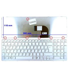 TECLADO BLANCO PARA PORTÁTIL SONY VAIO SVE15 SVE17 SERIES