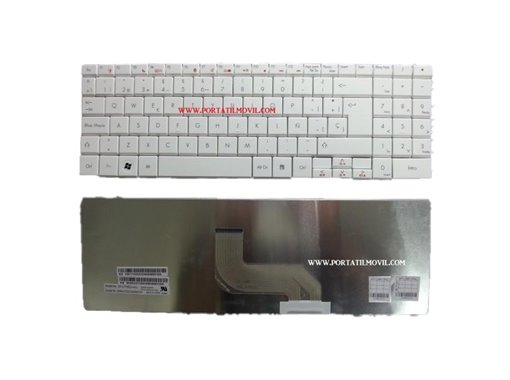 TECLADO BLANCO PACKARD BELL EASYNOTE LJ61 LJ63 LJ65 LJ67 LJ71 LJ75 LJ77 TJ65 TJ71 TJ75 DT85 TJ61 TJ62 NV59 ETNA GL 