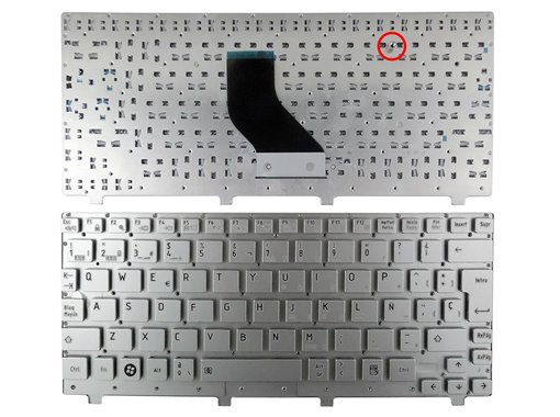 TECLADO PARA TOSHIBA NB200 NB255 NB305 NB500 NB505 SIN MARCO PLATEADO