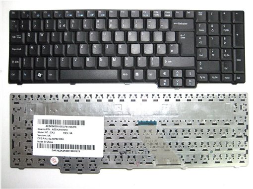 Clavier ACER ASPIRE AS7000 9400 NSK-AFC0S NSK-AFE0S 9JN872E0S MP-07A56E0-442 904AJ07C0S NSK-AFF0S 9JN8782F0S