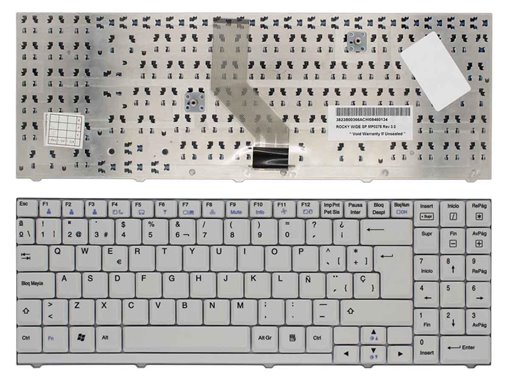 TECLADO PARA PORTÁTIL LG R500 R510 R560 R580 S500 S510 S1 P1 U4 LGR51 2 TORNILLOS