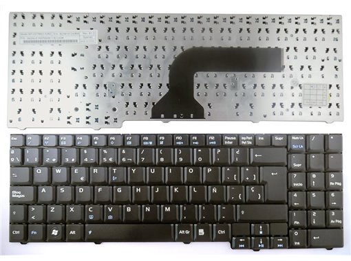 TECLADO ASUS M50 M50V M70 M70V G50 G50V G70 G70V F7 X55 X57 X70 X71 SERIES VERSIÓN 2