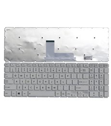 TECLADO PARA PORTÁTIL TOSHIBA SATELLITE L55-B L55D-B L55DT-B L55T-B NSK-V91SQ AEBLIU00120 9Z.NBCSQ.101 BLANCO