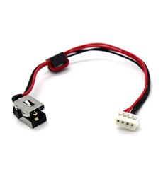 CONECTOR DC JACK CON CABLE PARA PORTATIL TOSHIBA SATELLITE C55-A5282 C55-A5246NR c50 c55d 6017b0402701