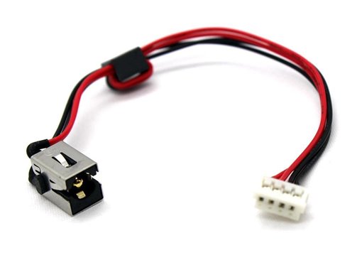 CONECTOR DC JACK CON CABLE PARA PORTATIL TOSHIBA SATELLITE C55-A5282 C55-A5246NR c50 c55d 6017b0402701