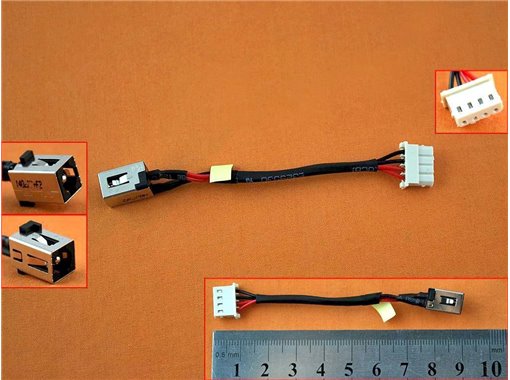 CONECTOR DC JACK CON CABLE PARA PORTATIL TOSHIBA SATELLITE L840D C840/C845 C845D-SP4327CL C845D-SP4327SL SERIES PSK98U PSKFCU