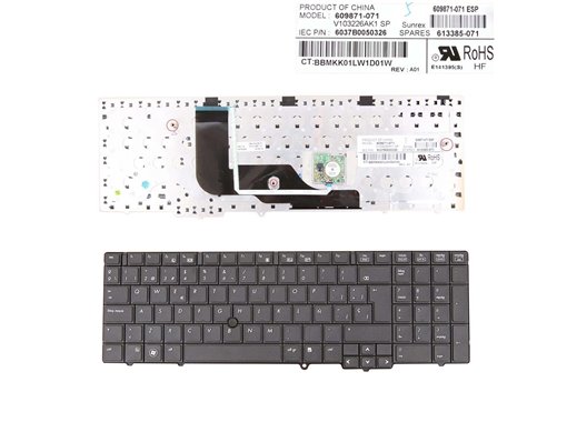 TECLADO PARA PORTÁTIL HP PROBOOK 6550B 6540B 6545B 6037B0050303