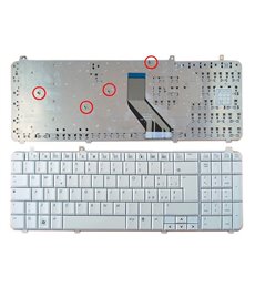 TECLADO PARA PORTATIL HP DV6-1000 DV6-2000 BLANCO