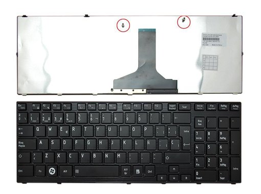 TECLADO PARA PORTÁTIL TOSHIBA SATELLITE P750 P750D P755 P755D QOSMIO X770 X775