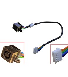 CONECTOR DC JACK CON CABLE PARA PORTATIL DELL INSPIRON 1470 17R N7010