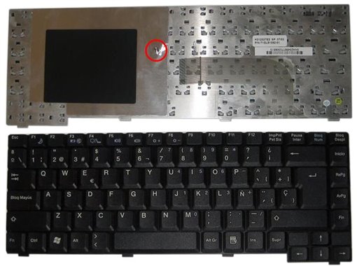 TECLADO PARA PORTÁTIL FUJITSU AMILO PI1505 PA1510 PI2510 PI1537 MP-02686003347F