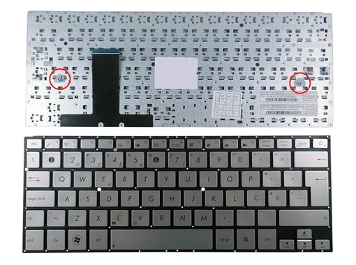 TECLADO PARA PORTATIL ASUS UX31 UX31A UX31E PLATA PORTUGUÉS