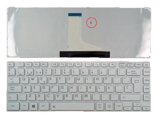 TECLADO PARA PORTATIL TOSHIBA L830 L840 BLANCO