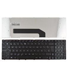 TECLADO PARA PORTATIL ASUS K50 CON MARCO NEGRO BRILLO