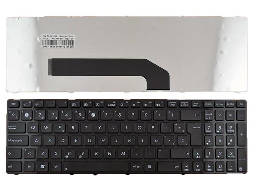 Tastatur für Laptop ASUS K50 mit MARCO NEGRO BRILLO