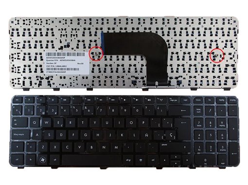 TECLADO PARA PORTATIL HP PAVILION DV6-7000 DV6-7203ES CON MARCO