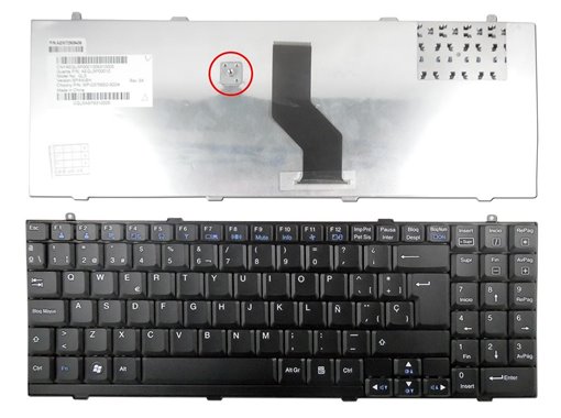 TECLADO PARA PORTATIL LG R500 R510 R560 R580 S500 S510 S1 P1 U4 LGR51 1 TORNILLO