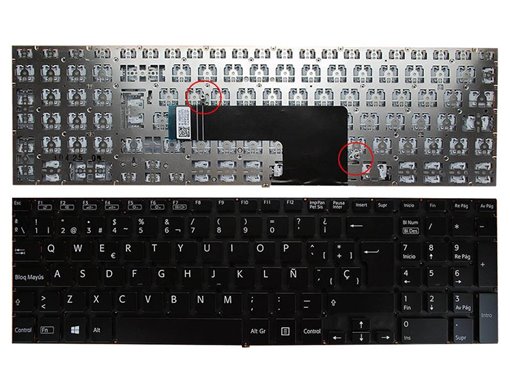 TECLADO PARA PORTATIL SONY SVF 15 SVF1521K1E 