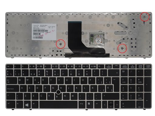 TECLADO PARA PORTÁTIL HP PROBOOK 6560B 6565B ELITEBOOK 8570P