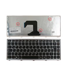 TECLADO PARA PORTATIL LENOVO U410 NEGRO CON MARCO PLATA