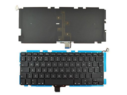 TECLADO PARA APPLE MACBOOK PRO UNICUERPO A1278 MB467 PORTUGUES