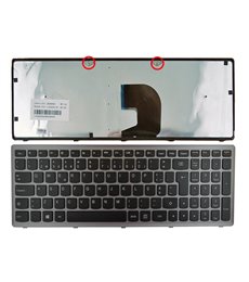 TECLADO PARA PORTÁTIL LENOVO IDEAPAD Z500 P500 25206561 NEGRO CON MARCO PLATEADO