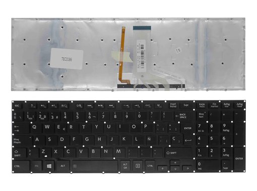 TECLADO  PARA PORTATIL TOSHIBA SATELLITE P55-B P55T-A5116 P50-A  P50t P55  ESPAÑOL