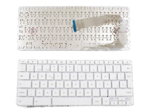 Teclado para portátil Hp Pavilion Chromebook 14 14-X Blanco