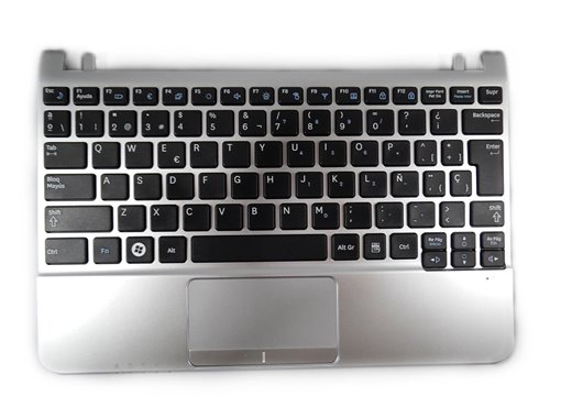 TECLADO COMPLETO PARA PORTÁTIL SAMSUNG NP-N110 NP-N130 NP-N140 NP-NC108 color plata