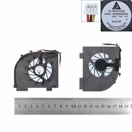 Ventilador para MSI GE70 MS-1756 MS-1757() PAAD06015SL