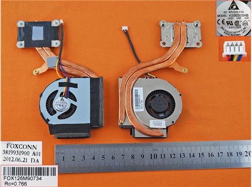 Ventilador para Lenovo thinkpad X220 X230(Heatsink) P/N:23.10678.001 FRU:04W6923