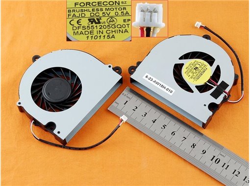 Ventilador para CLEVO W170 P370EM P370 W170HR W150HR i7 Ventilador para CLEVO W170 P370EM P370 W170HR W150HR i7