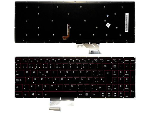 TECLADO PARA PORTÁTIL LENOVO IDEAPAD Y50-70 Y70-70 RETROILUMINADO