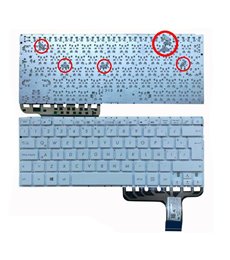 TECLADO PARA PORTÁTIL ASUS ZENBOOK BLANCO UX305 UX305LA UX305UA UX305L UX305U LATINO