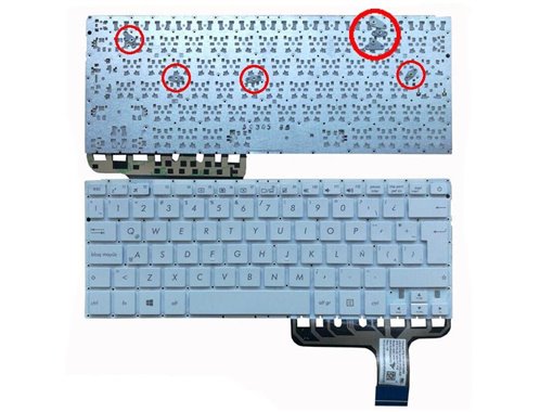 TECLADO PARA PORTÁTIL ASUS ZENBOOK BLANCO UX305 UX305LA UX305UA UX305L UX305U LATINO