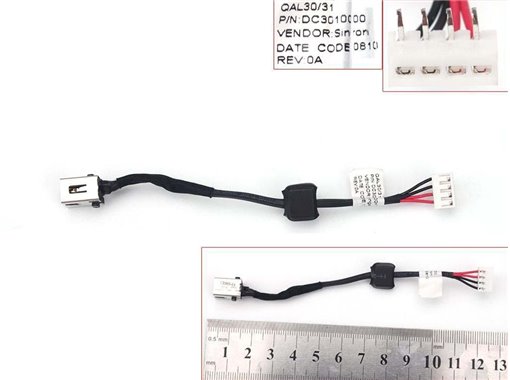 CABLE JACK PARA PORTÁTIL TOSHIBA SATELLITE P855 P855-S5200 DC30100KA00