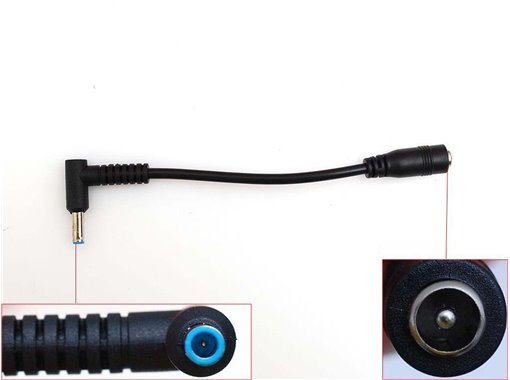 CABLE ADAPTADOR JACK DE 5.5X2.1MM (HEMBRA) A 4.5X3.0MM (MACHO) PARA HP ULTRABOOK