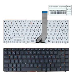 TECLADO PARA PORTÁTIL ASUS A45V K45VM K45VS AK46 S46 E45 K45V S400C NEGRO (SIN MARCO,WITHOUT FOIL,WIN8) PK130ND1A00 MP-10H73US-6